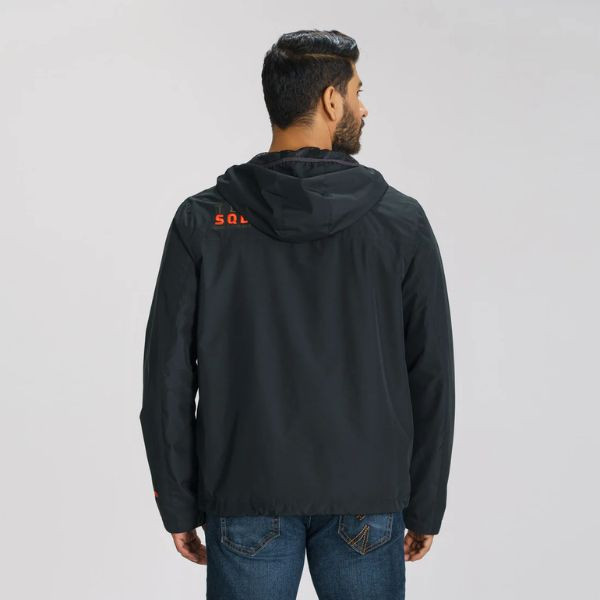 Mens Black Windbreaker two