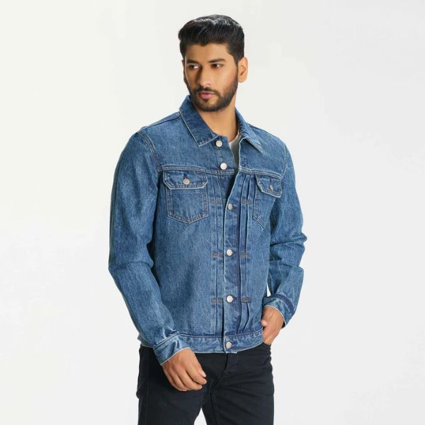 Mens Blue Denim Jacket one